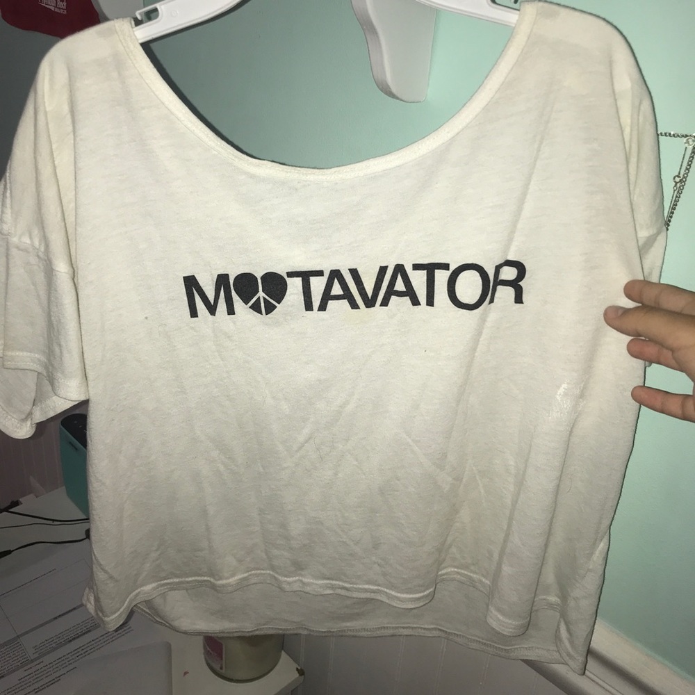 White Motavator tee one size